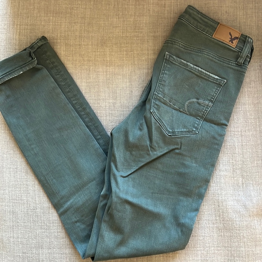 Green jeans